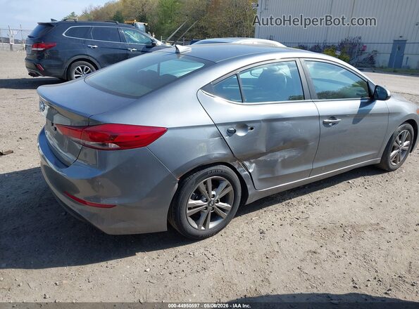 5NPD84LF1JH264365 2018 HYUNDAI ELANTRA Серый Задняя правая четверть