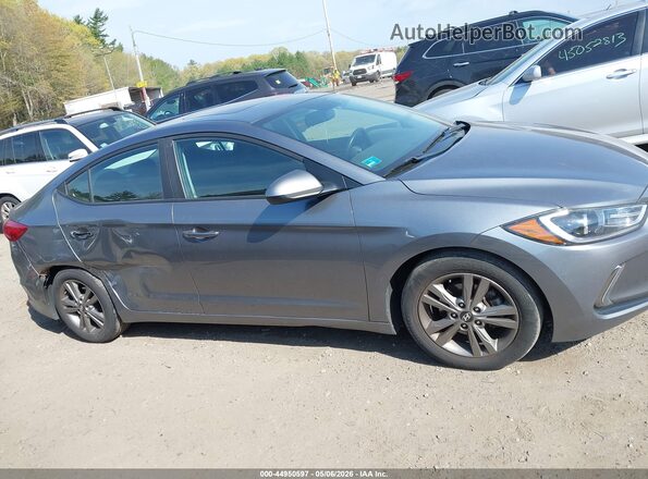 5NPD84LF1JH264365 2018 HYUNDAI ELANTRA Серый Вид задней части салона