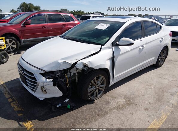 5NPD84LF1JH303200 2018 HYUNDAI ELANTRA White Przód lewy