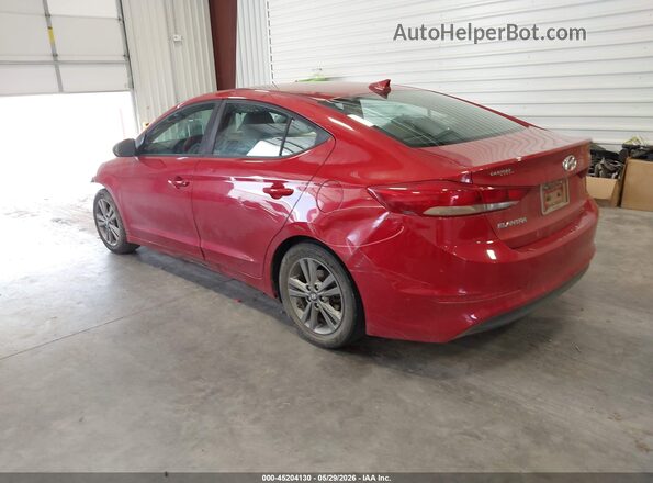 5NPD84LF1JH351912 2018 HYUNDAI ELANTRA Red Հետևի ձախ