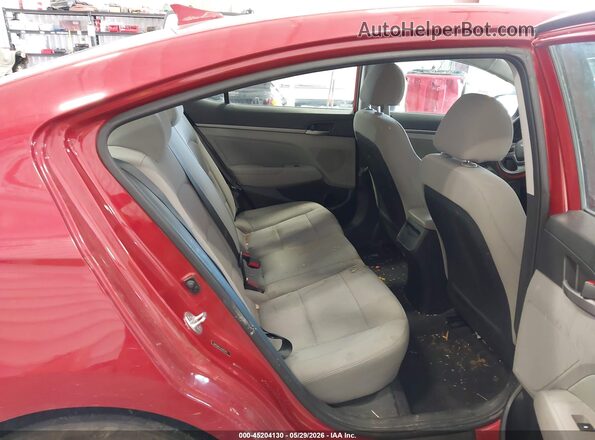 5NPD84LF1JH351912 2018 HYUNDAI ELANTRA Red VIN կոդի պիտակի տեսք