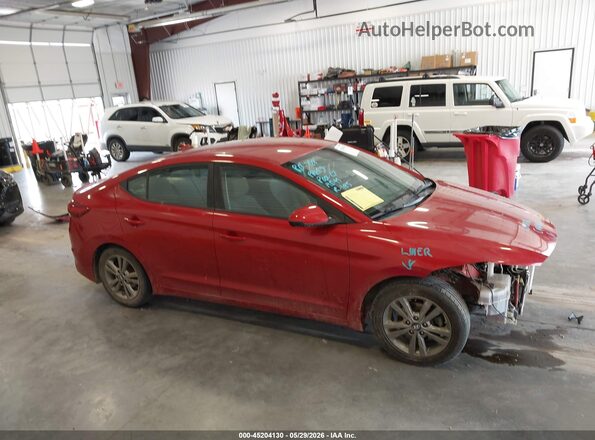 5NPD84LF1JH351912 2018 HYUNDAI ELANTRA Red Սալոնի 360 աստիճան տեսք