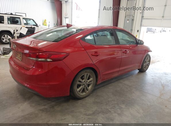 5NPD84LF1JH351912 2018 HYUNDAI ELANTRA Red Հետևի աջ