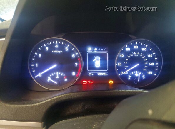 5NPD84LF1JH377832 2018 HYUNDAI ELANTRA Black Instrument cluster view