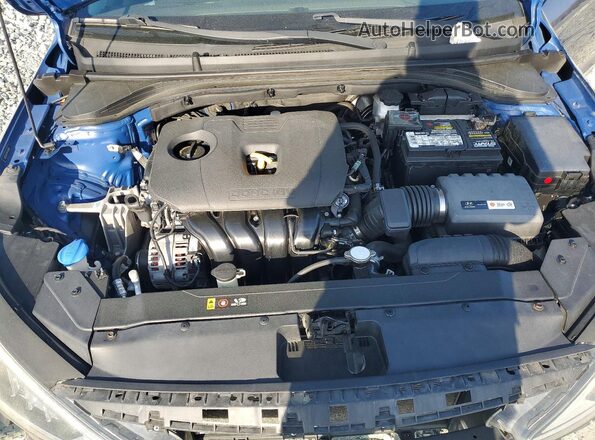 5NPD84LF1KH439800 2019 HYUNDAI ELANTRA Blue უკანა სალონის ხედი
