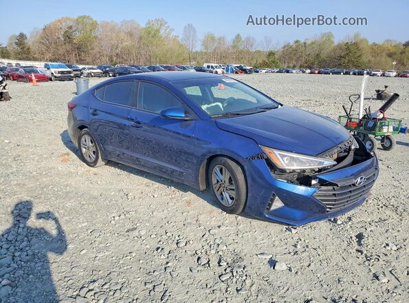 5NPD84LF1KH439800 2019 HYUNDAI ELANTRA Blue წინა მარჯვენა