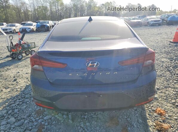 5NPD84LF1KH439800 2019 HYUNDAI ELANTRA Blue უკანა ხედი