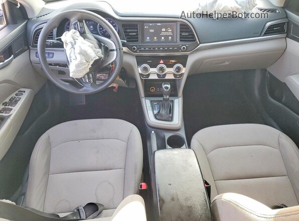 5NPD84LF1KH439800 2019 HYUNDAI ELANTRA Blue წინა პანელის ხედი
