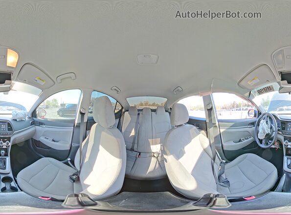 5NPD84LF1KH439800 2019 HYUNDAI ELANTRA Blue VIN კოდის სტიკერის ხედი