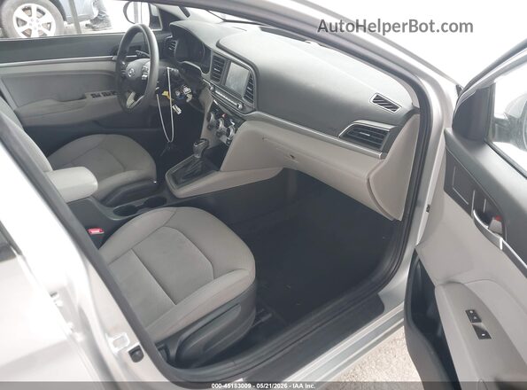 5NPD84LF1KH464020 2019 HYUNDAI ELANTRA Silver Вид салону спереду