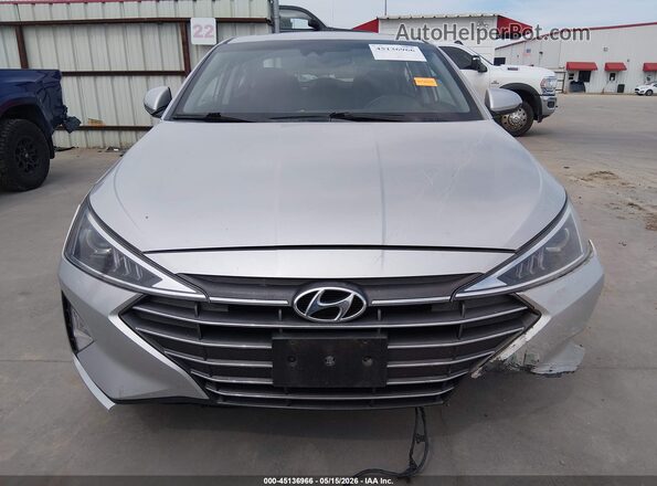 5NPD84LF1KH475728 2019 HYUNDAI ELANTRA Silver Widok wnętrza z tyłu