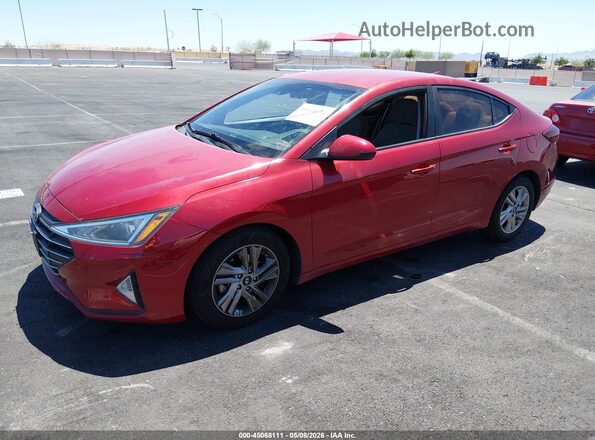 5NPD84LF1LH514755 2020 HYUNDAI ELANTRA Red Przód lewy