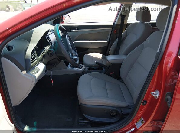 5NPD84LF1LH514755 2020 HYUNDAI ELANTRA Red Widok wnętrza z przodu