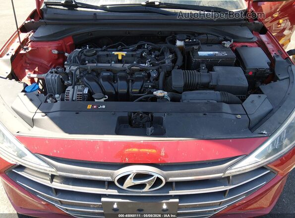 5NPD84LF1LH514755 2020 HYUNDAI ELANTRA Red Widok z tyłu