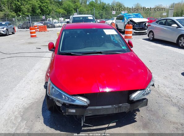5NPD84LF1LH551742 2020 HYUNDAI ELANTRA Red Vista del cuadro de instrumentos