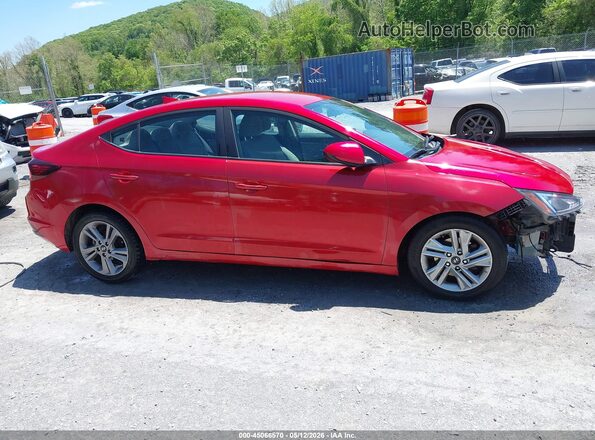 5NPD84LF1LH551742 2020 HYUNDAI ELANTRA Red Vista interior trasera