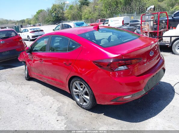 5NPD84LF1LH551742 2020 HYUNDAI ELANTRA Red Trasero izquierdo