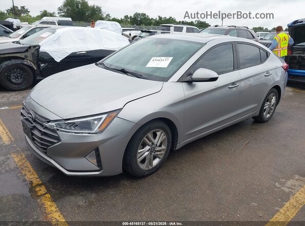 5NPD84LF1LH566788 2020 HYUNDAI ELANTRA Silver Առջևի ձախ երեք քառորդ տեսարան