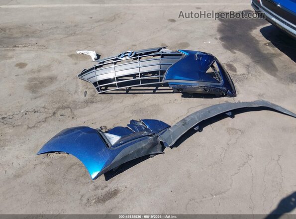 5NPD84LF1LH577547 2020 HYUNDAI ELANTRA Blue Instrument cluster view