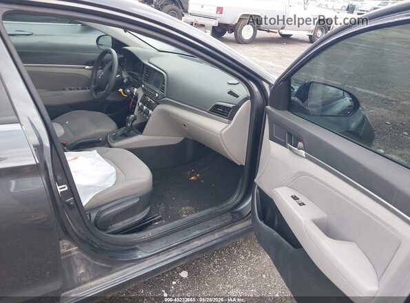 5NPD84LF1LH580500 2020 HYUNDAI ELANTRA Gray წინა სალონის ხედი