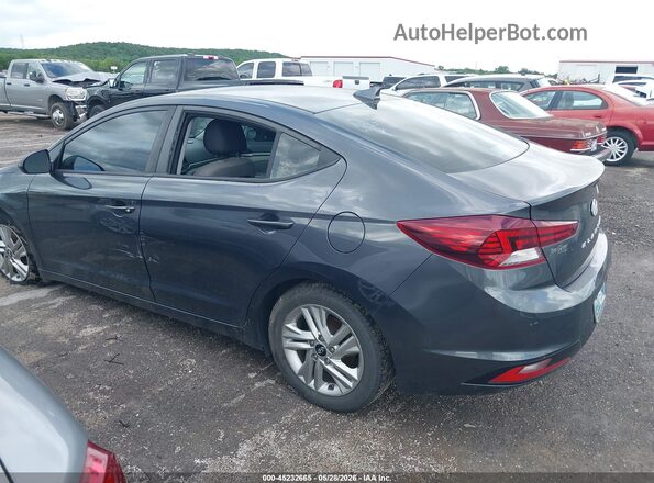 5NPD84LF1LH580500 2020 HYUNDAI ELANTRA Gray უკანა სალონის ხედი