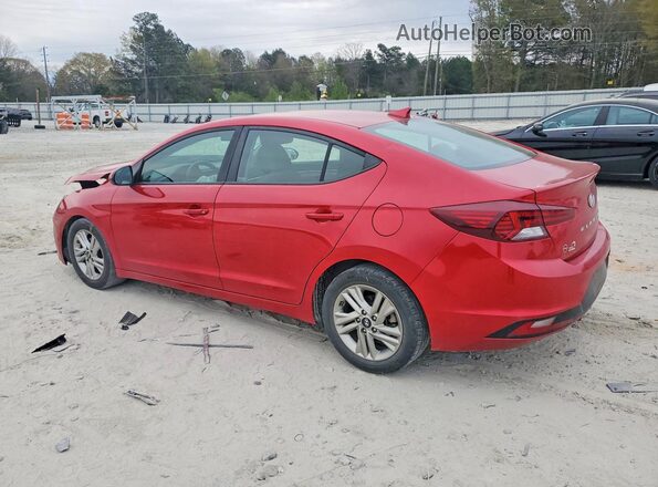 5NPD84LF1LH582389 2020 HYUNDAI ELANTRA Red Հետևի ձախ