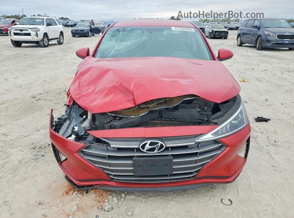 5NPD84LF1LH582389 2020 HYUNDAI ELANTRA Red Դիմացի տեսք