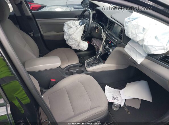5NPD84LF1LH604309 2020 HYUNDAI ELANTRA Black Widok wnętrza z przodu