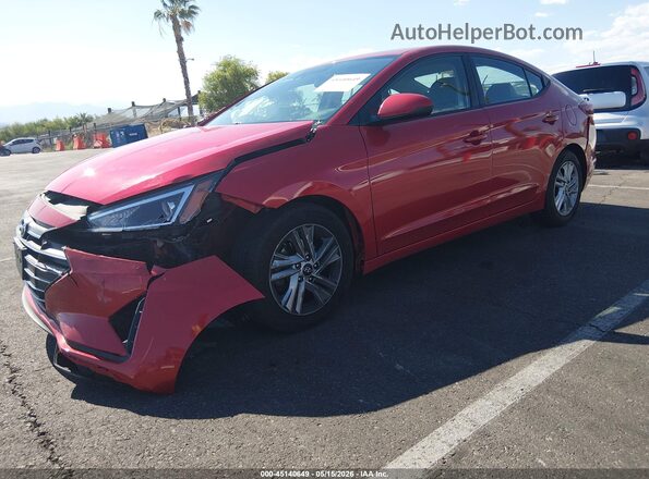 5NPD84LF1LH627542 2020 HYUNDAI ELANTRA Red Front left