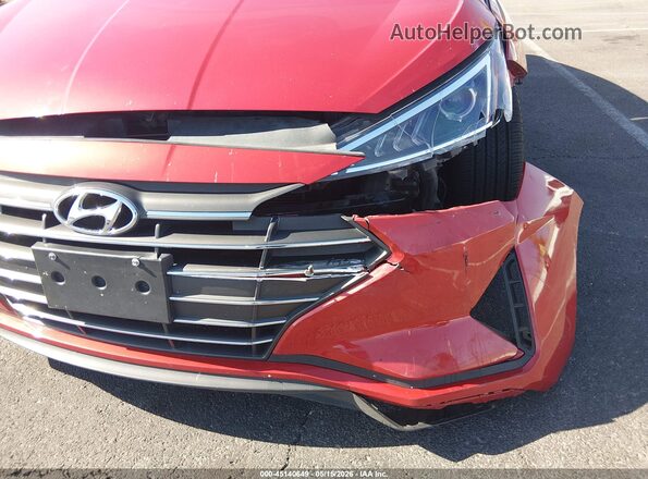 5NPD84LF1LH627542 2020 HYUNDAI ELANTRA Red Front view
