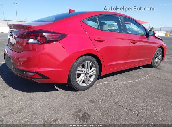 5NPD84LF1LH627542 2020 HYUNDAI ELANTRA Red Rear right