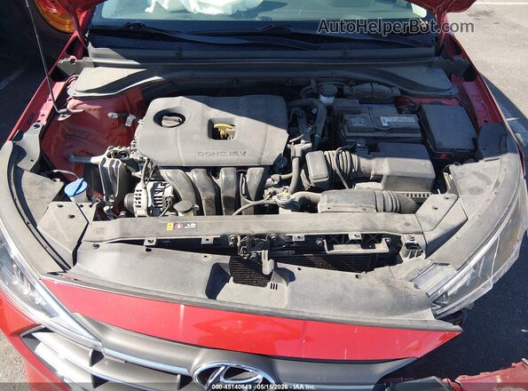 5NPD84LF1LH627542 2020 HYUNDAI ELANTRA Red Rear view