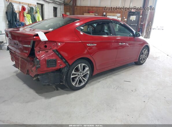 5NPD84LF2HH089201 2017 HYUNDAI ELANTRA Red Trasero derecho