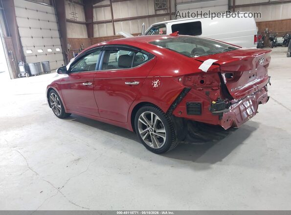 5NPD84LF2HH089201 2017 HYUNDAI ELANTRA Red Trasero izquierdo