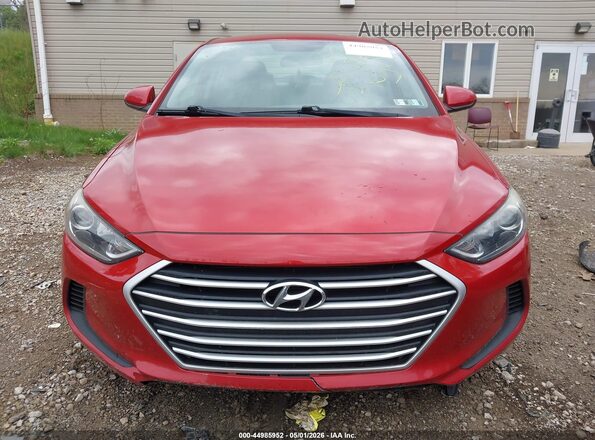 5NPD84LF2HH099257 2017 HYUNDAI ELANTRA Red Սալոնի հետևի տեսք