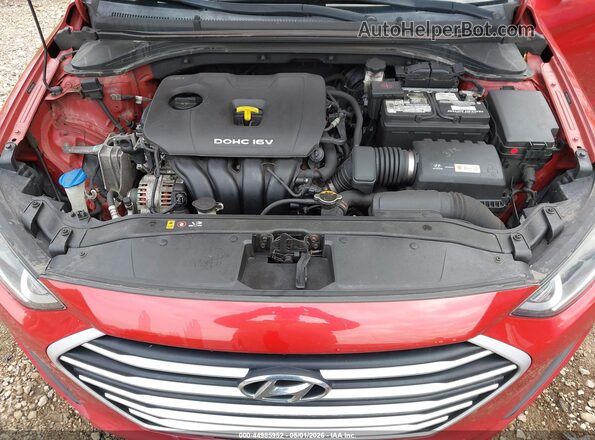 5NPD84LF2HH099257 2017 HYUNDAI ELANTRA Red Հետևի տեսք