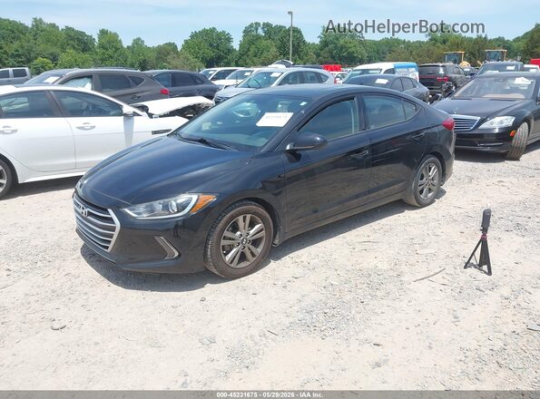 5NPD84LF2HH140311 2017 HYUNDAI ELANTRA Black Առջևի ձախ երեք քառորդ տեսարան