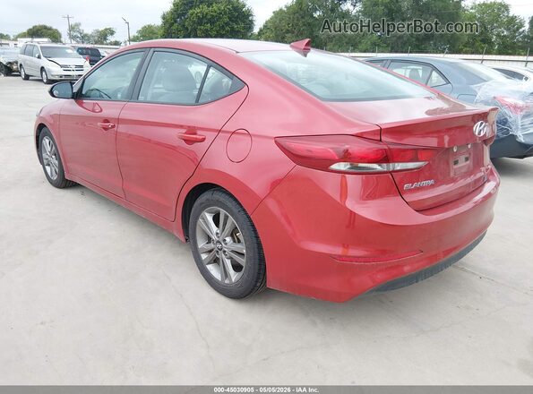 5NPD84LF2JH269252 2018 HYUNDAI ELANTRA Red Trasero izquierdo