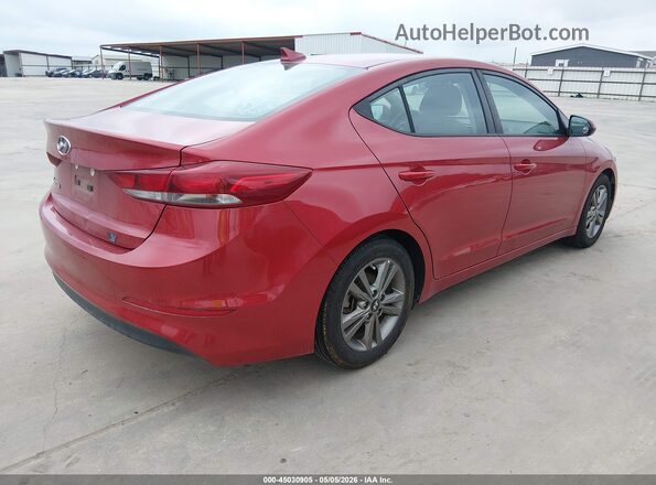 5NPD84LF2JH269252 2018 HYUNDAI ELANTRA Red Trasero derecho