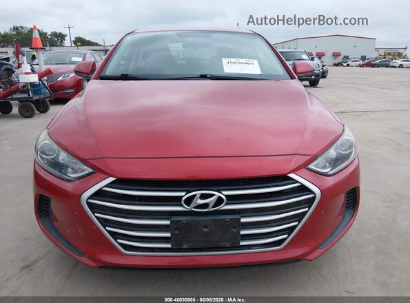 5NPD84LF2JH269252 2018 HYUNDAI ELANTRA Red Vista frontal