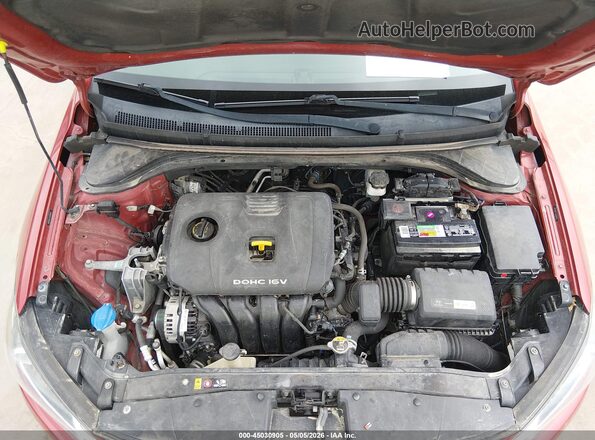 5NPD84LF2JH269252 2018 HYUNDAI ELANTRA Red Vista del cuadro de instrumentos