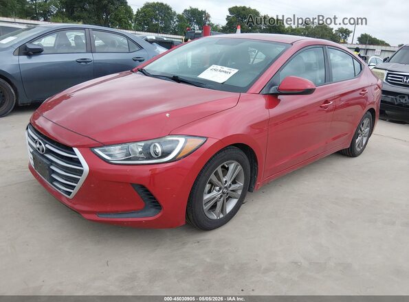 5NPD84LF2JH269252 2018 HYUNDAI ELANTRA Red Vista tres cuartos delantera izquierda