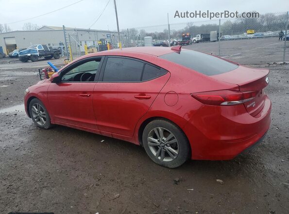 5NPD84LF2JH308132 2018 HYUNDAI ELANTRA Красный Задняя левая четверть
