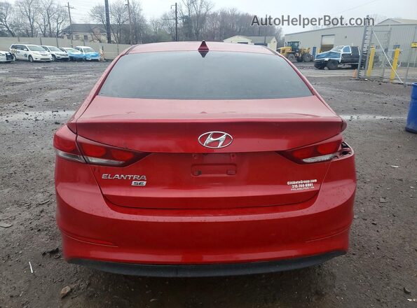 5NPD84LF2JH308132 2018 HYUNDAI ELANTRA Красный Вид сзади