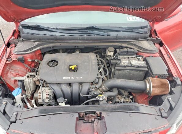 5NPD84LF2JH308132 2018 HYUNDAI ELANTRA Красный Вид задней части салона