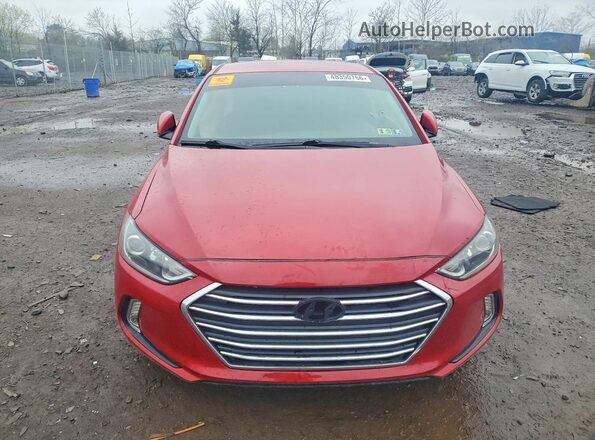5NPD84LF2JH308132 2018 HYUNDAI ELANTRA Красный Вид спереди