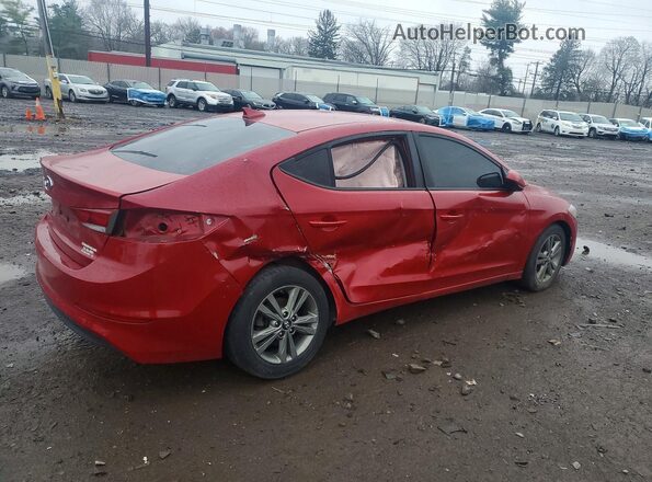 5NPD84LF2JH308132 2018 HYUNDAI ELANTRA Красный Задняя правая четверть