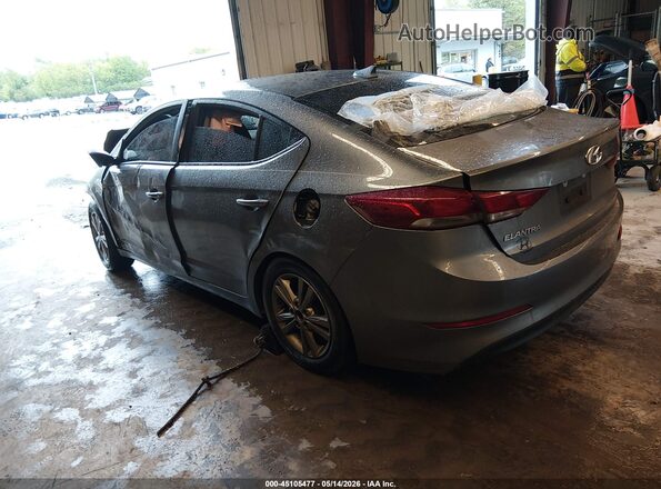 5NPD84LF2JH392629 2018 HYUNDAI ELANTRA Gray Trasero izquierdo