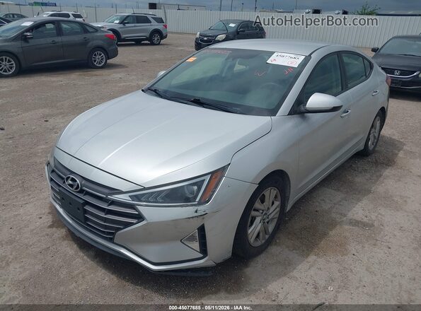 5NPD84LF2KH407163 2019 HYUNDAI ELANTRA Silver Առջևի ձախ երեք քառորդ տեսարան