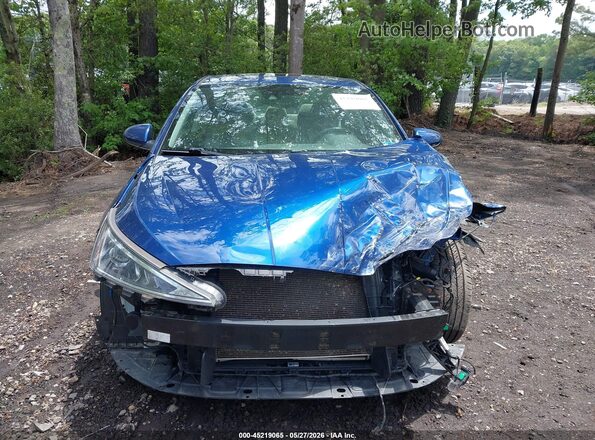 5NPD84LF2KH441846 2019 HYUNDAI ELANTRA Dark Blue Front view